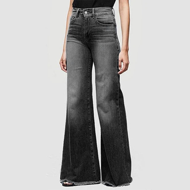 Flare Jeans Pants y2k Women Trousers Wide Leg Jeans.