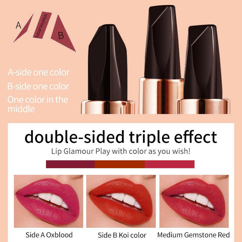 VIBELY Three-color lipstick.