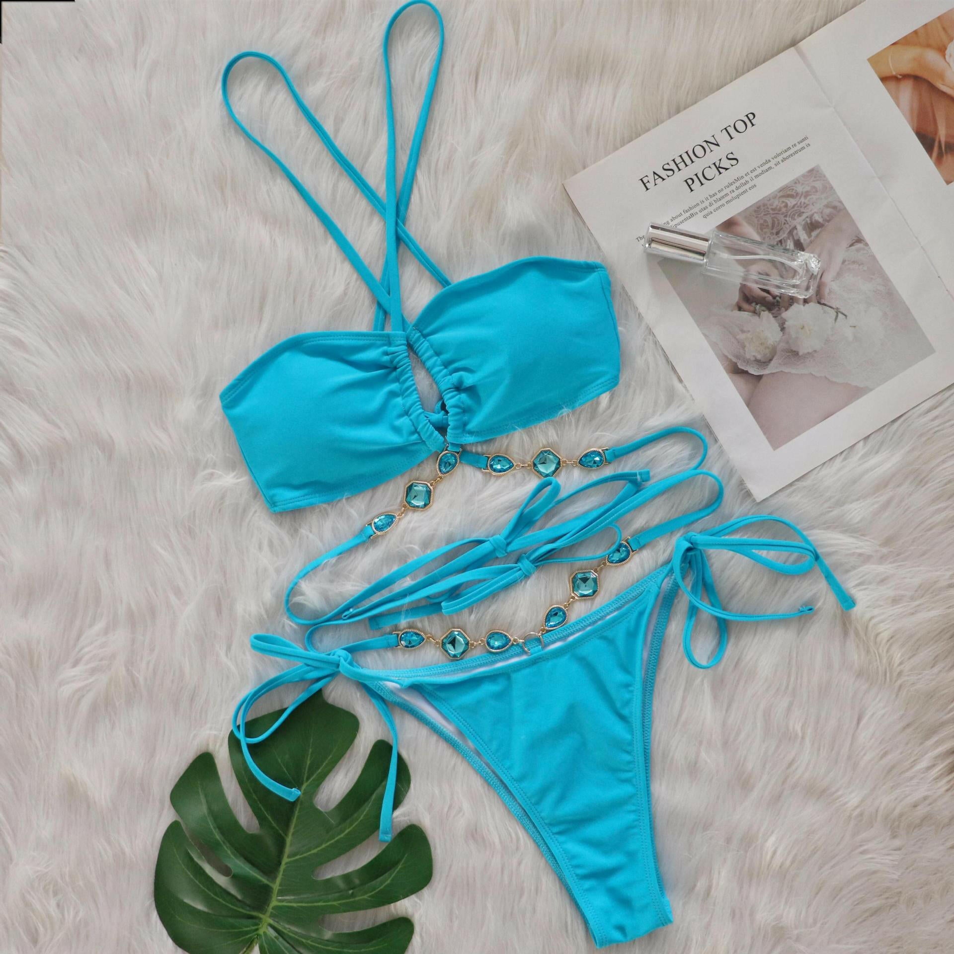 Sexy Sequin Bikini Set.