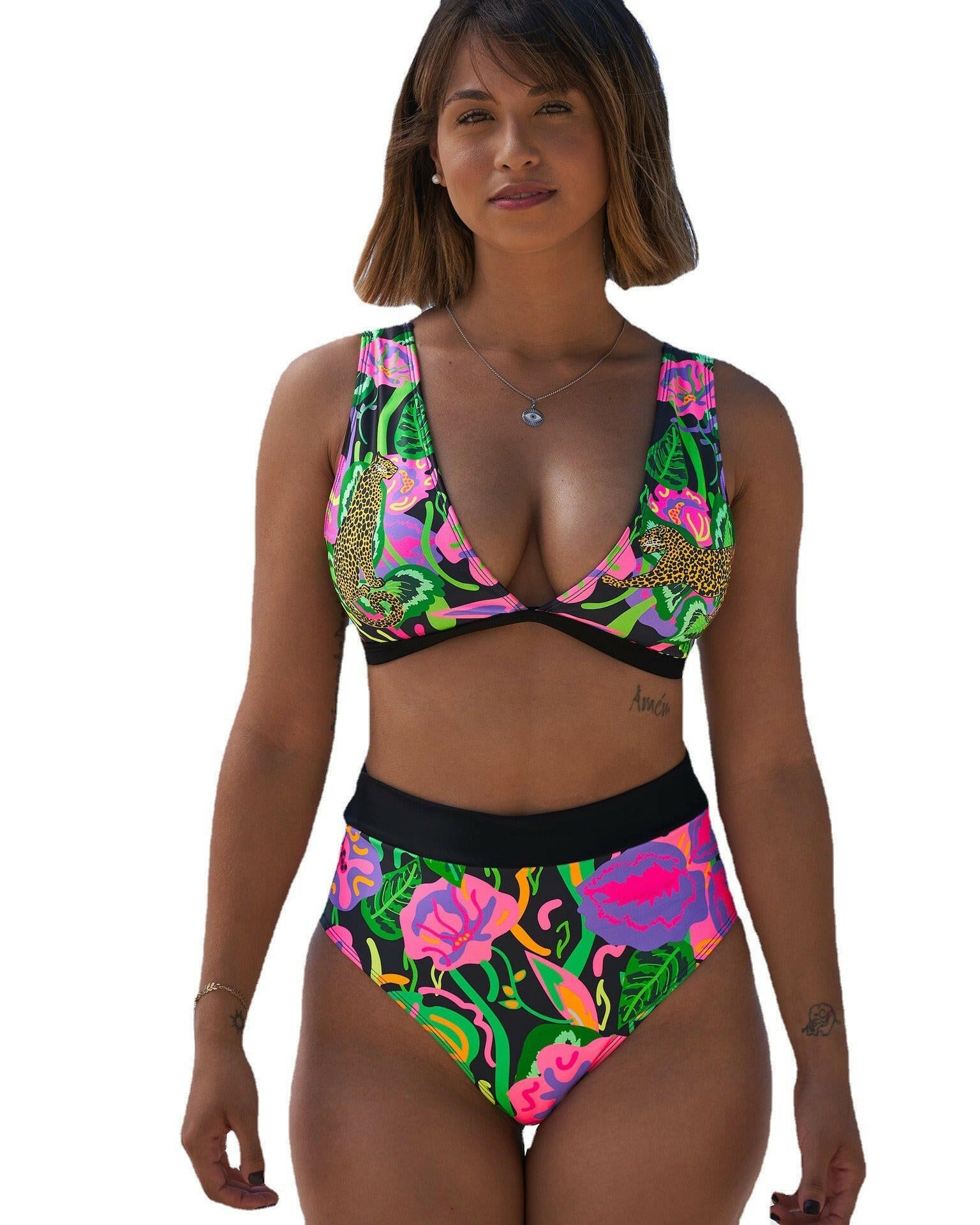 Swimwear New Split Sexy Print Bikini.