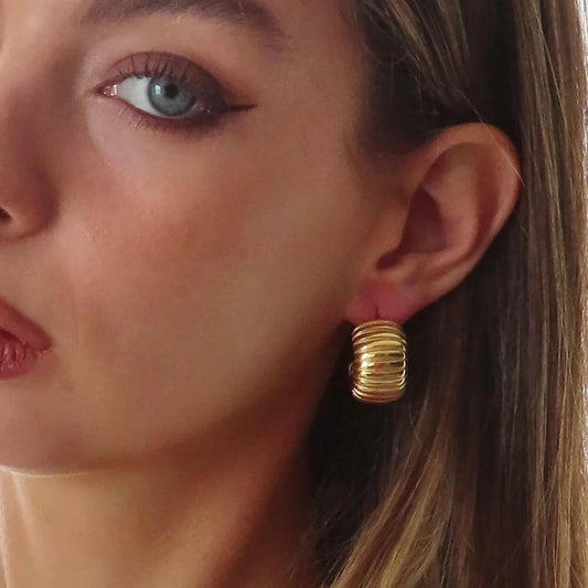 Earrings Gold Plated PVD