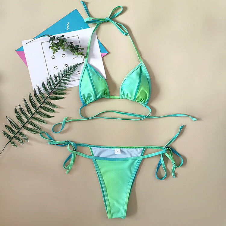 Split Bikini  Swimsuit.