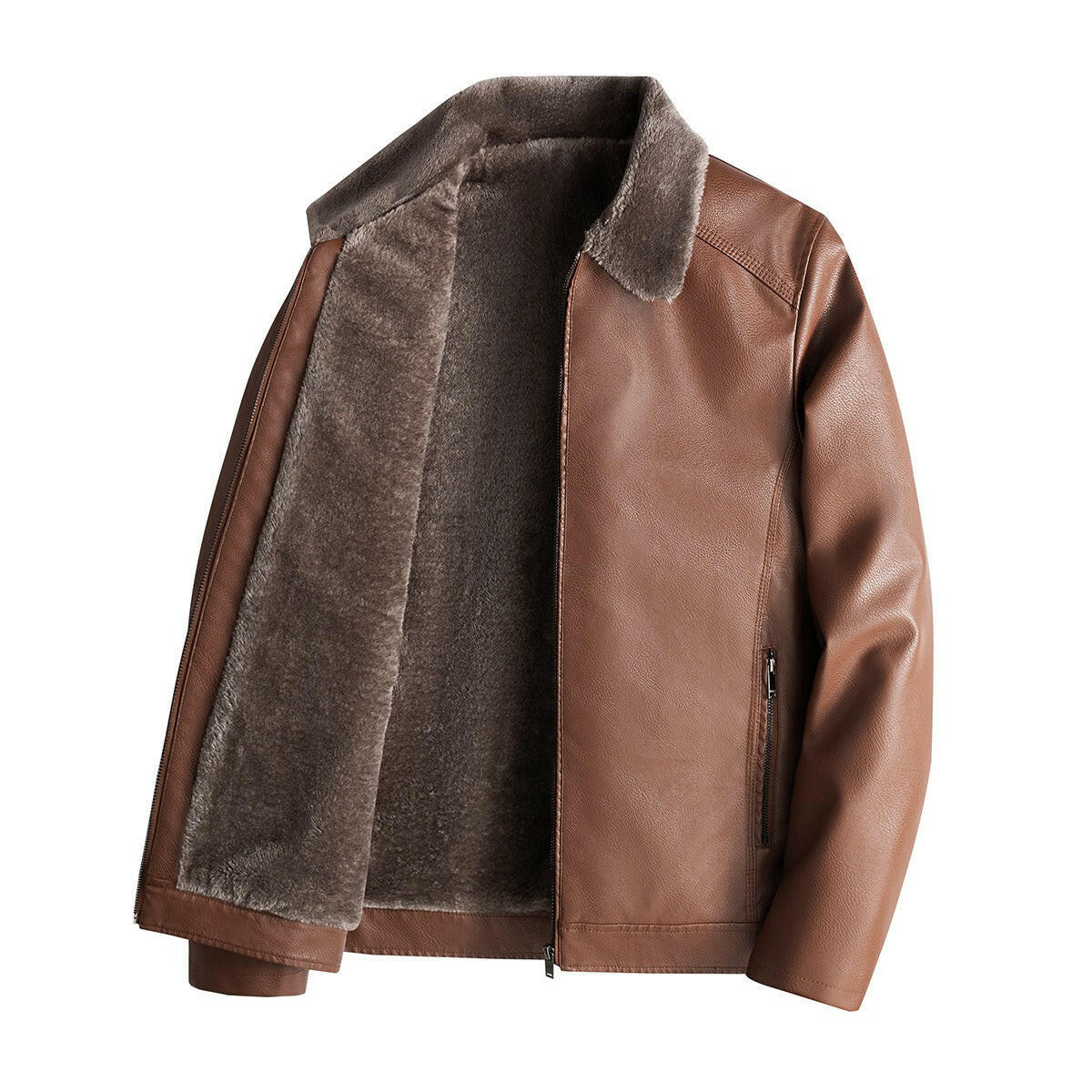 PU leather jacket