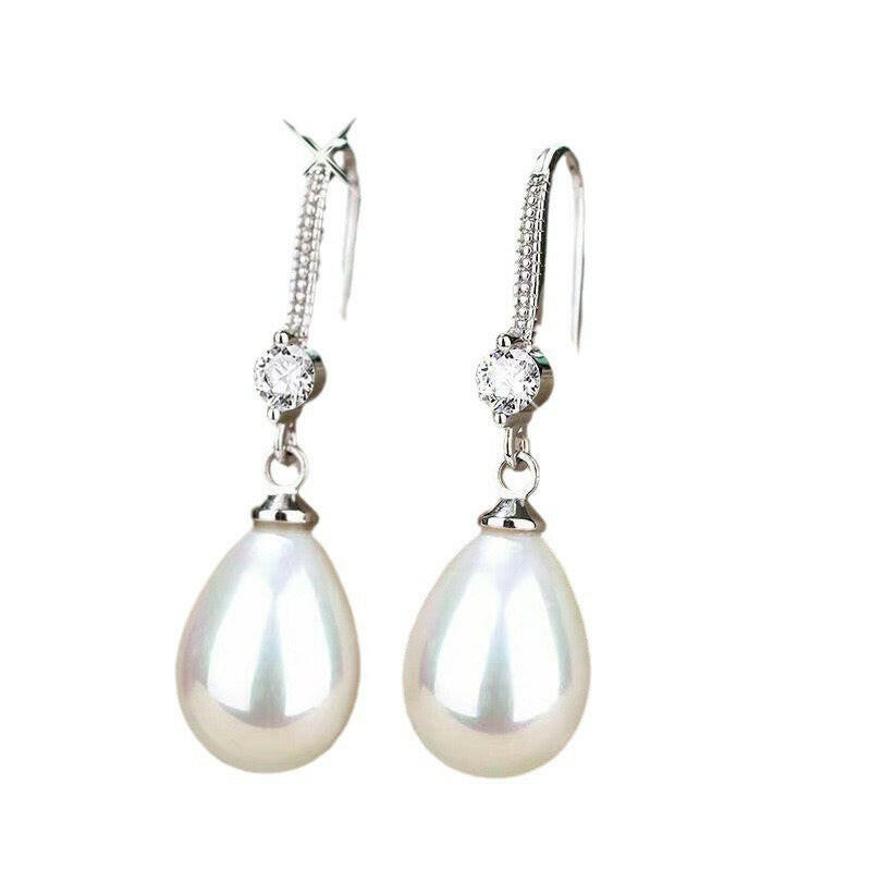 shell pearl group set with long earrings