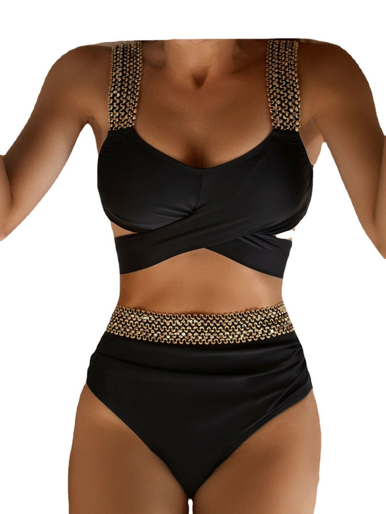 Bikini Swimwear High Elastic.