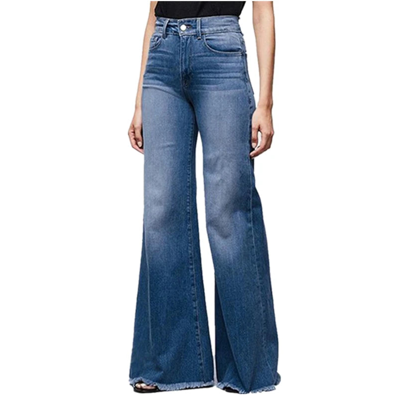 Flare Jeans Pants y2k Women Trousers Wide Leg Jeans.