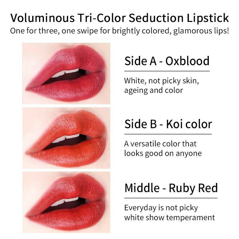 VIBELY Three-color lipstick.