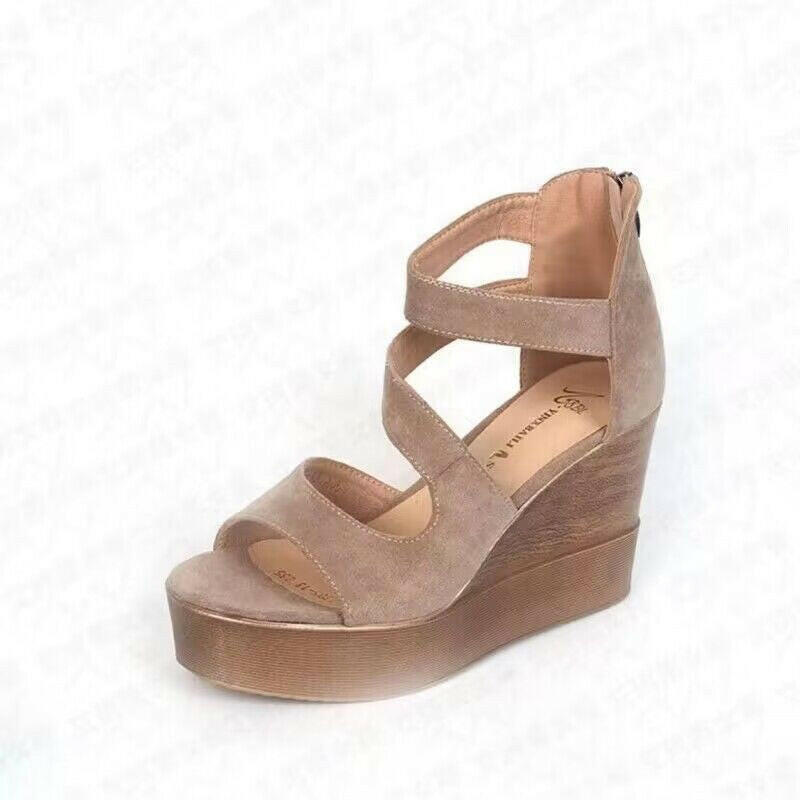 Women's Platform Wedge High Heel Peep Toe Sandals.