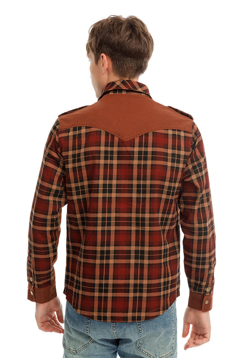 Men Plaid Jacket Casual Autumn Winter Jacket Men Slim Fit Jacket.