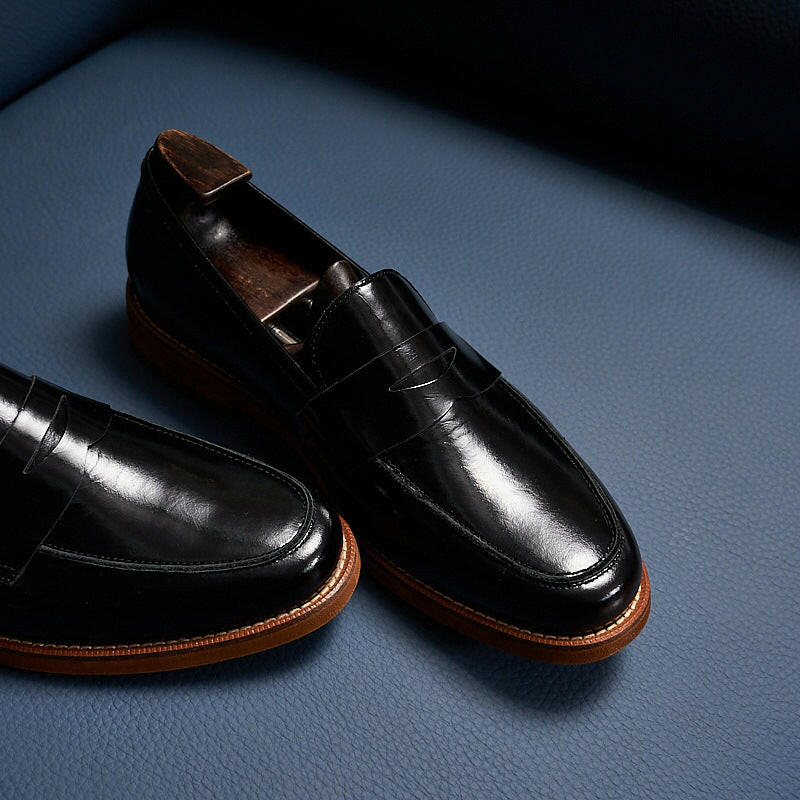 Retro Loafers Genuine Leather Handmade Leisure.