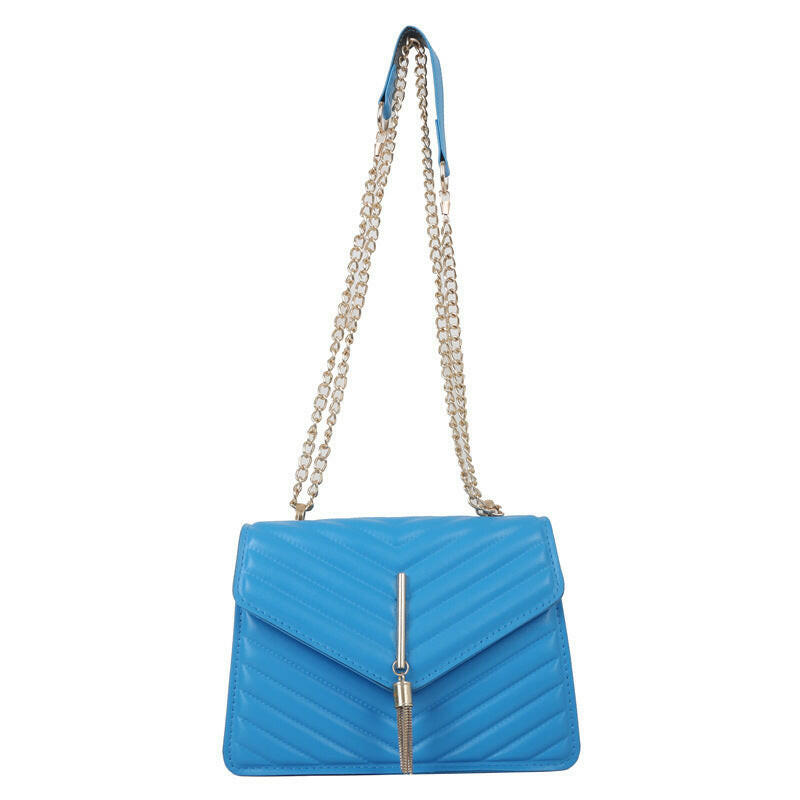 Chain Tassel Shoulder Crossbody Bags Women Fashion Small Square Bag.