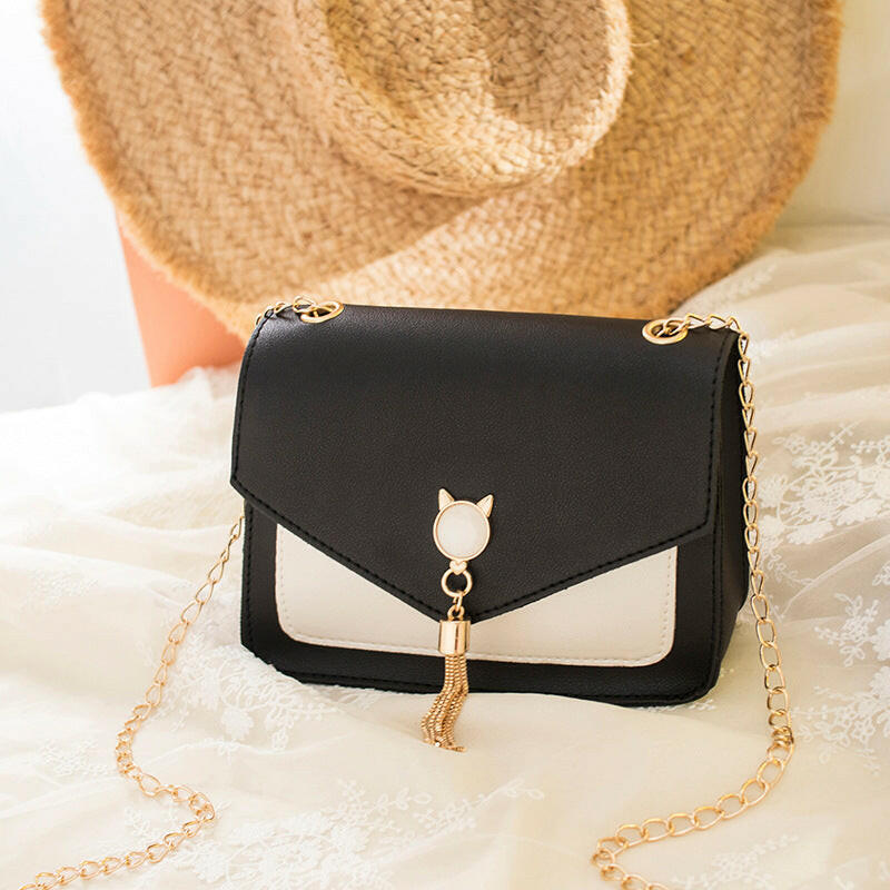 Small Crossbody Bags For Women Cat Lock Chain Messenger Bags.