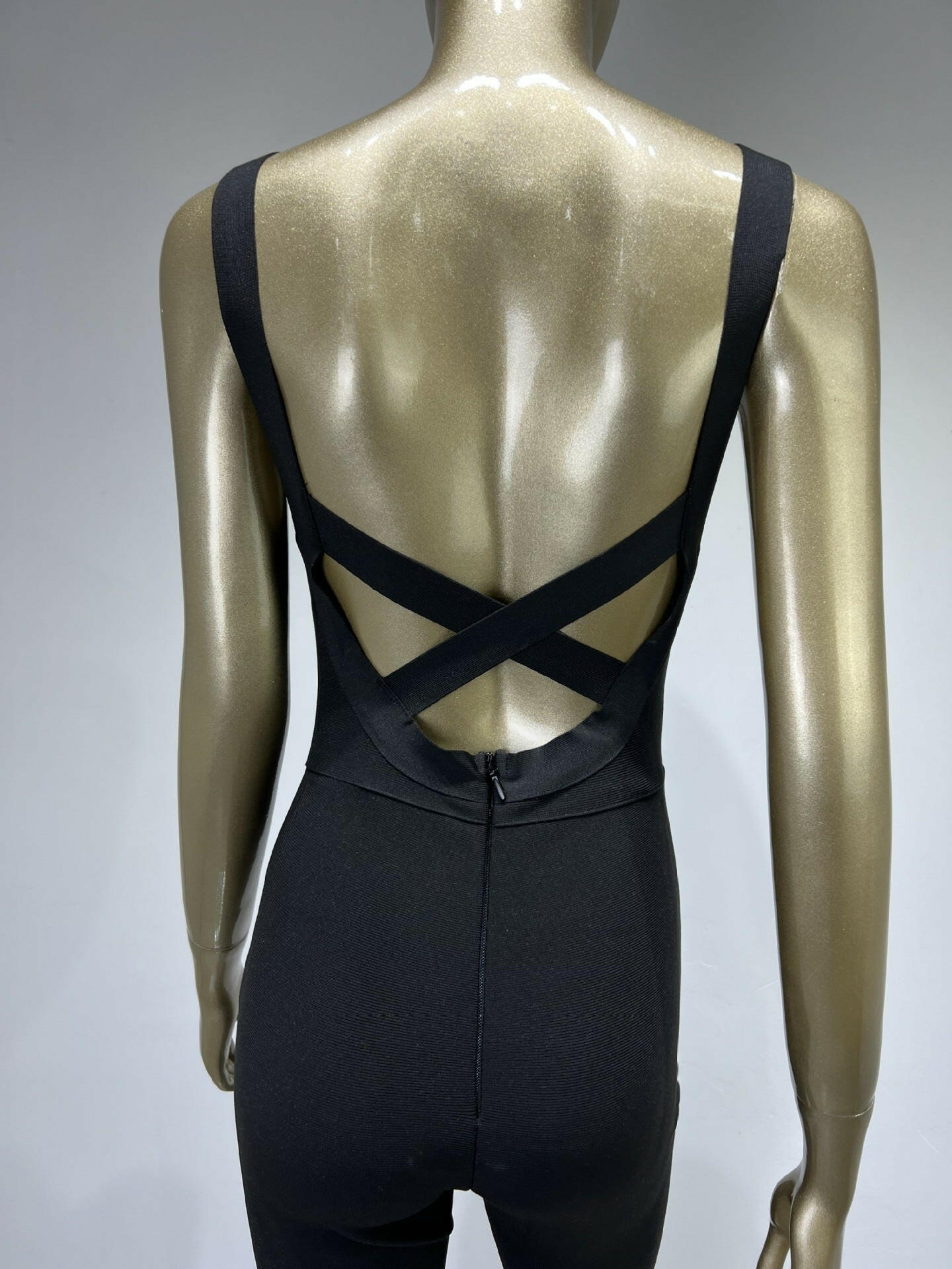 Bandage Jumpsuit Backless High Street Jumpsuit.