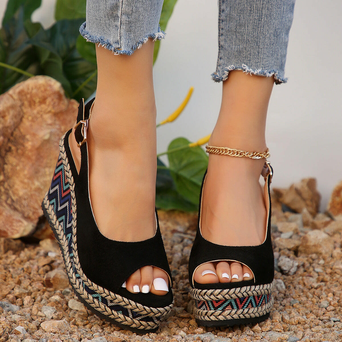 All-match High Heel Plus Size Wedge Sandals.