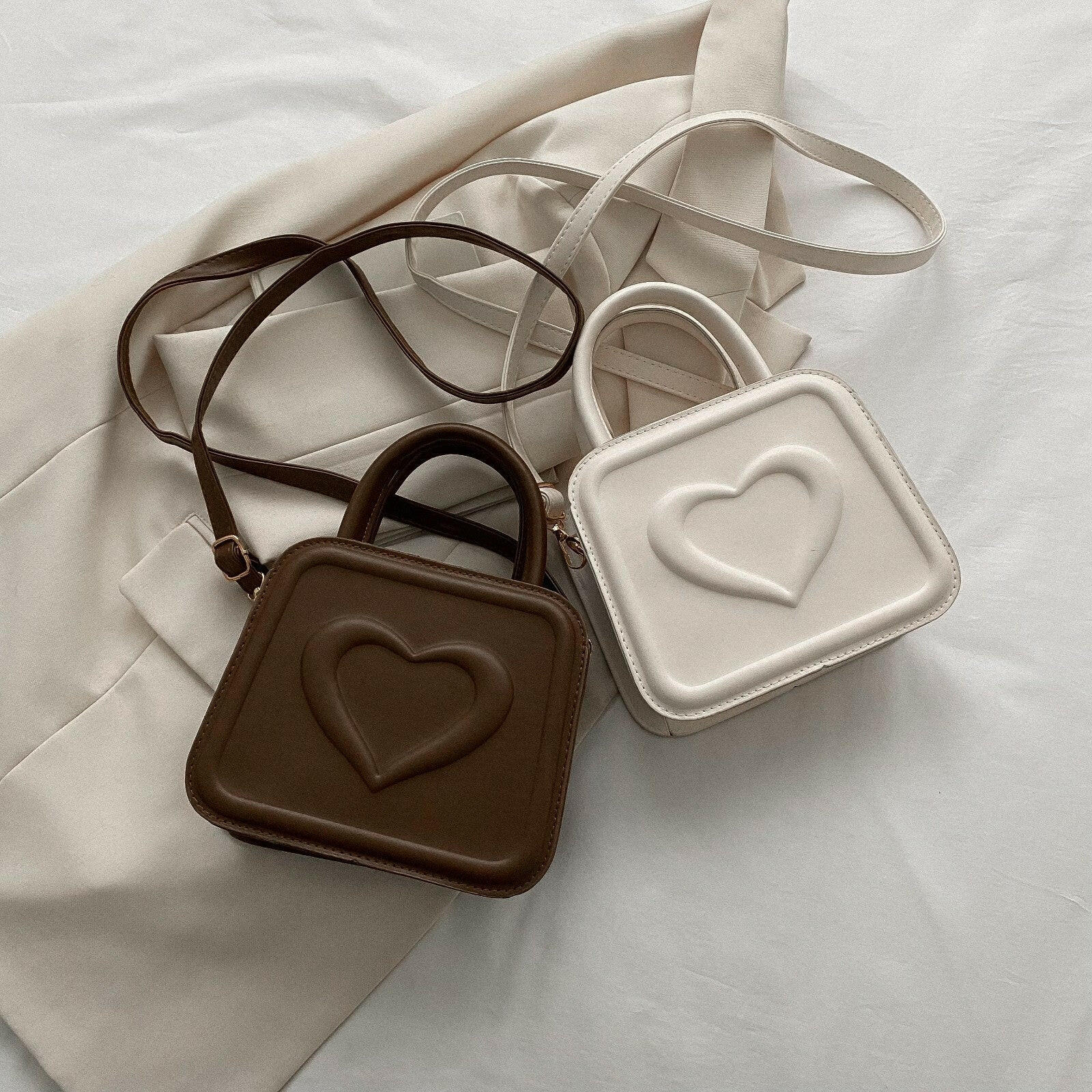 Love Small Square Bag Casual Fashion Shoulder Crossbody Bags.