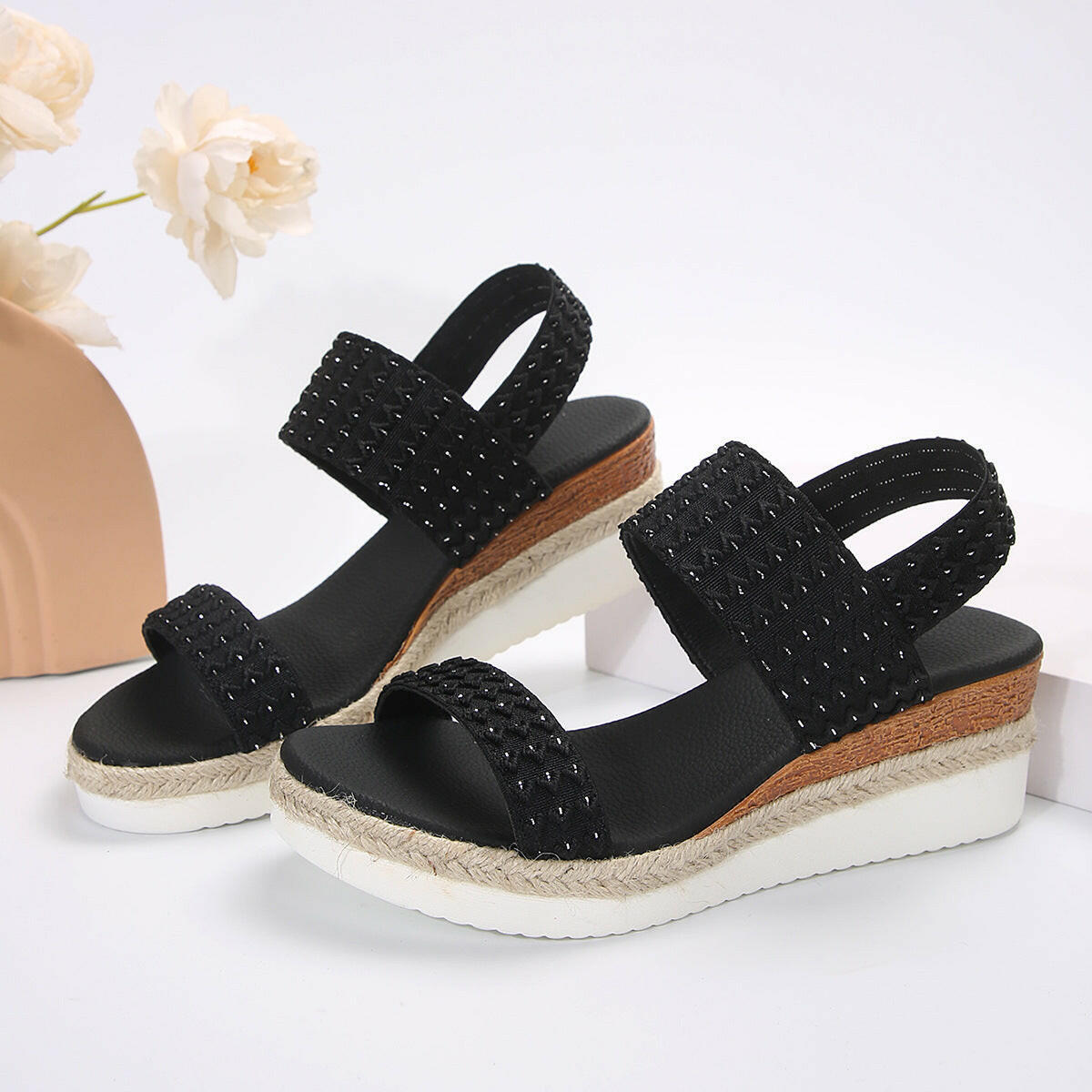 Summer Fashion Wedge Sandals For Women Peep-toe Shoes For Women.