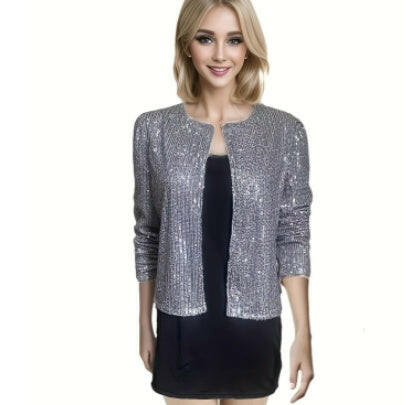 Women's jacket sequined jacket.