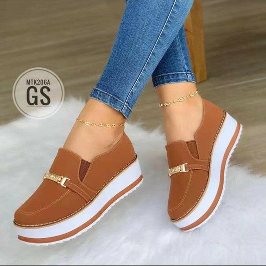 Slip On Flat Sneakers For Women Platform Shoes.