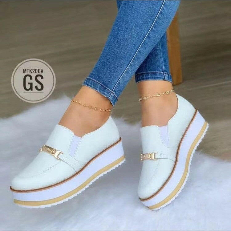 Slip On Flat Sneakers For Women Platform Shoes.