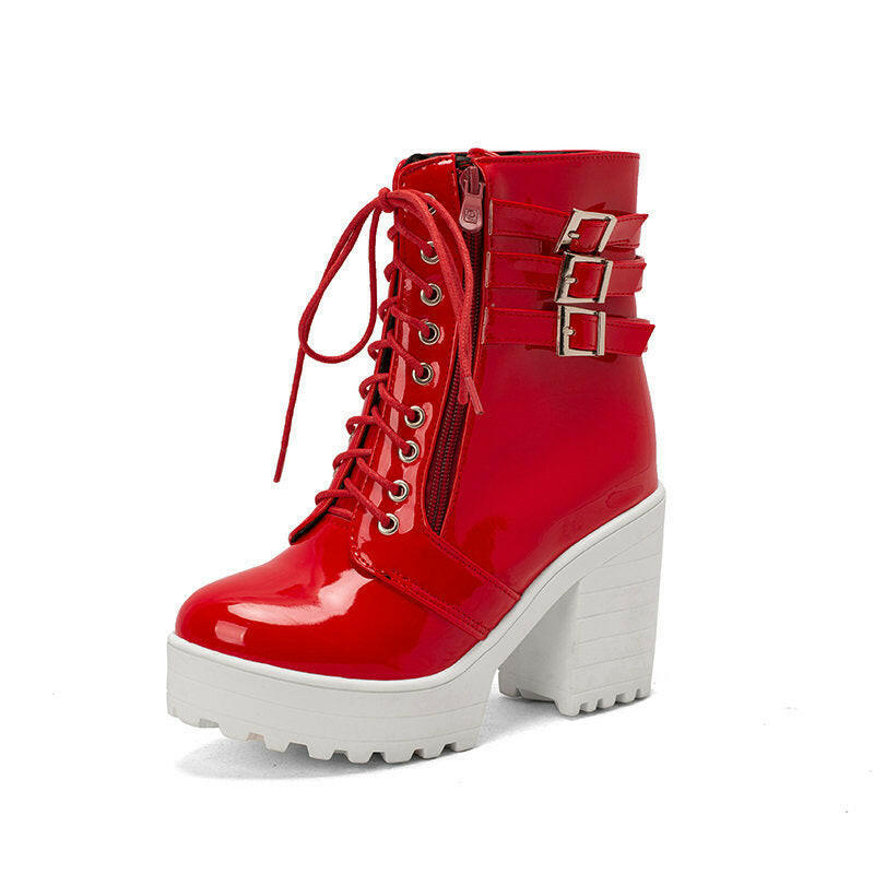 Women's Autumn And Winter Thick Heeled Short Boots.