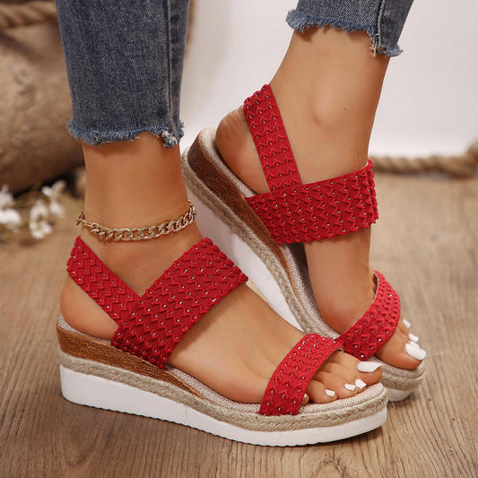 Summer Fashion Wedge Sandals For Women Peep-toe Shoes For Women.