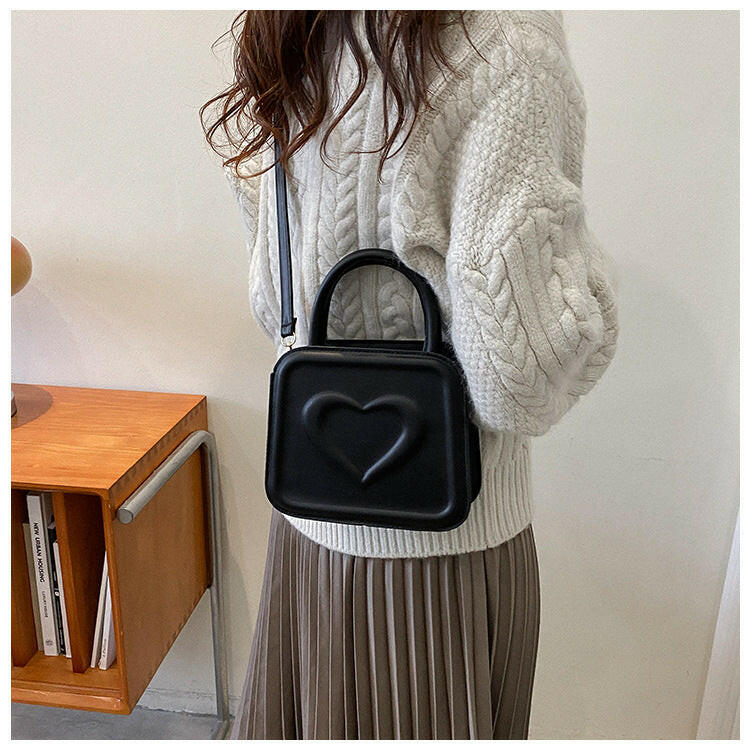 Love Small Square Bag Casual Fashion Shoulder Crossbody Bags.