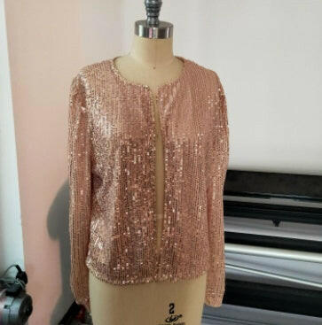 Women's jacket sequined jacket.