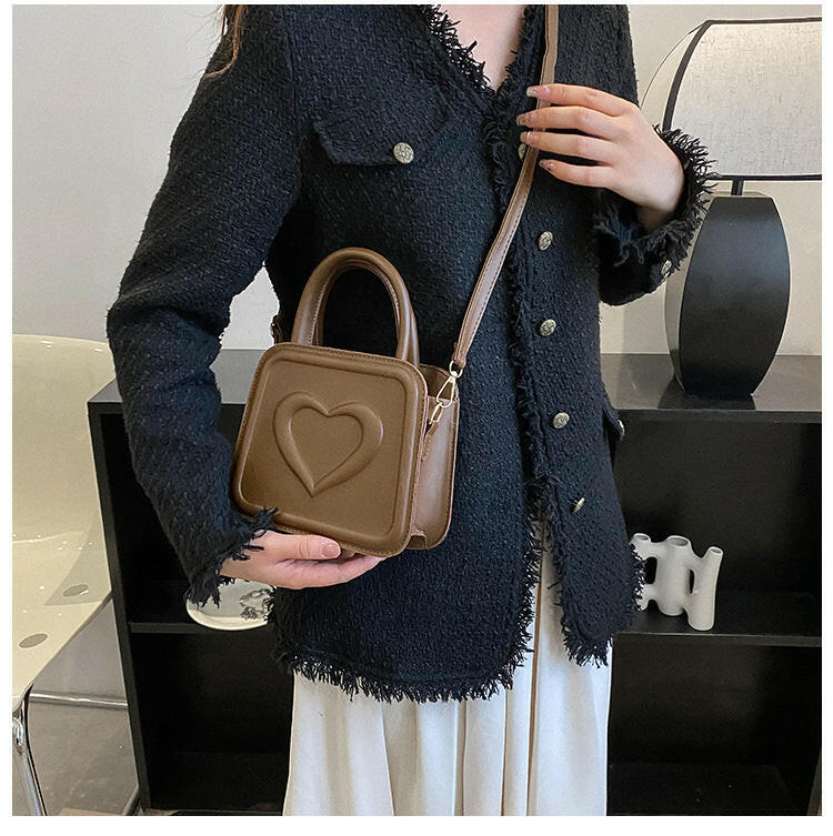 Love Small Square Bag Casual Fashion Shoulder Crossbody Bags.