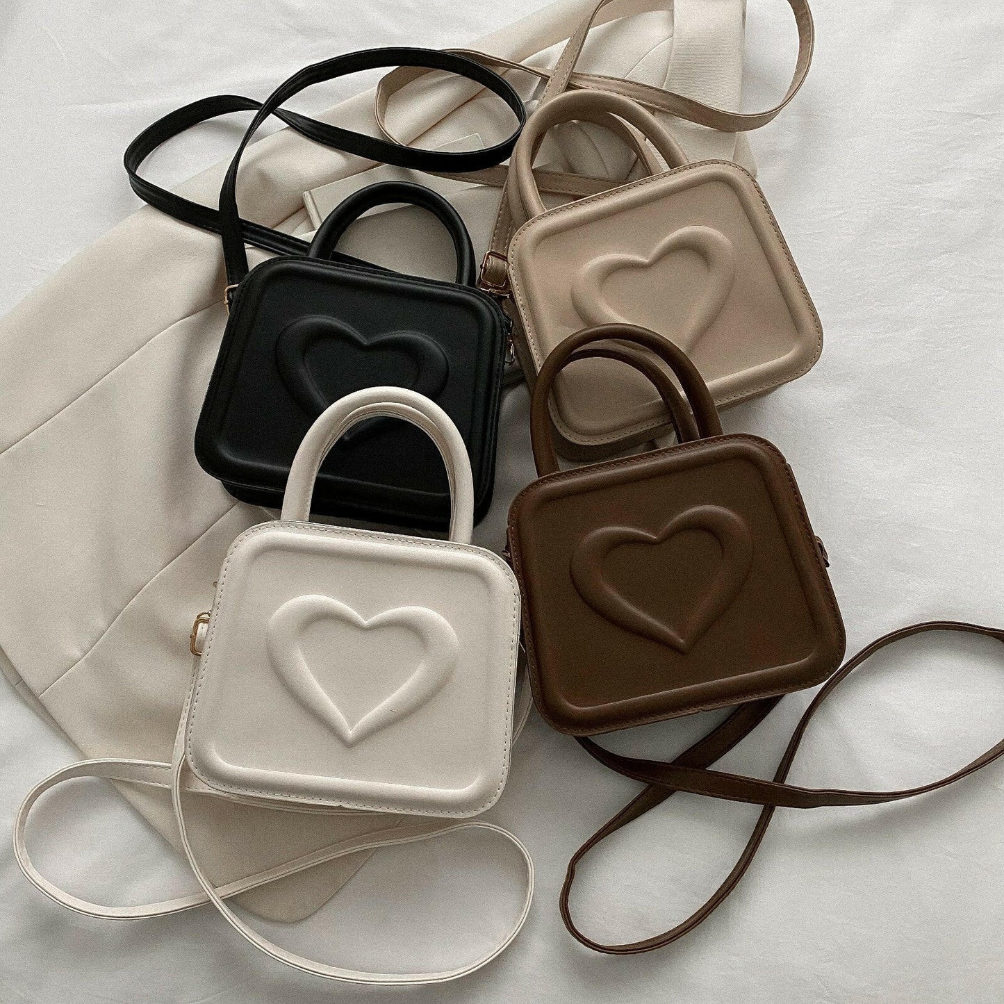 Love Small Square Bag Casual Fashion Shoulder Crossbody Bags.