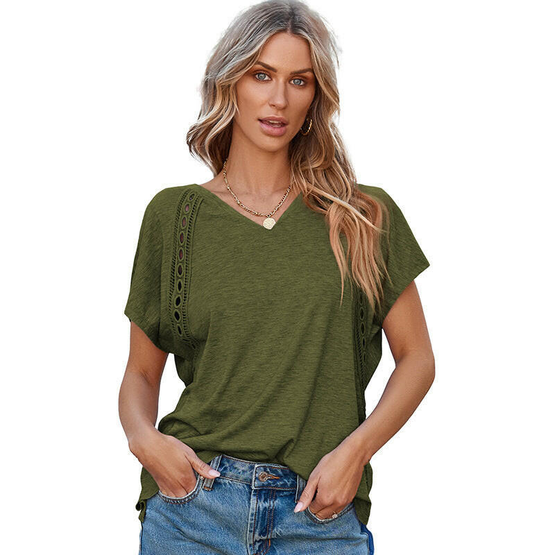 Loose All-match Short-sleeved T-shirt For Women.